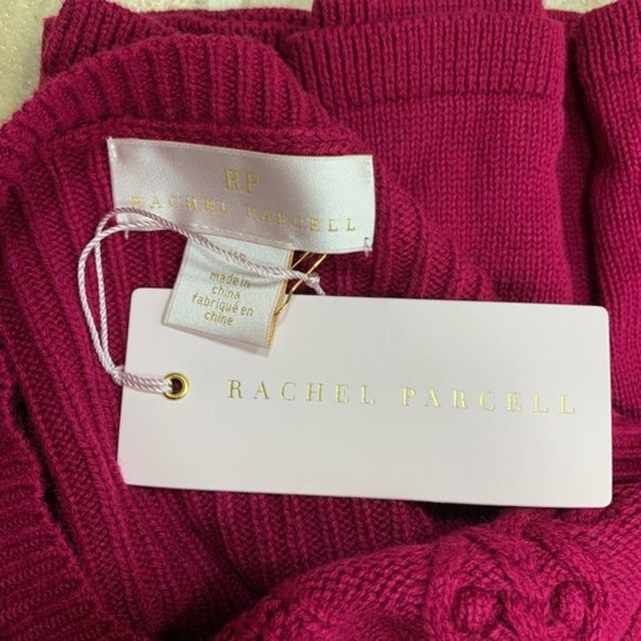 Rachel Parcell Cable Bobble Peplum Cotton Blend Sweater - Picture 5 of 6